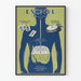 Poster illustrativo anatomico vintage Evonyl decorazione murale salute
