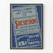 Poster vintage Escursione Victor Wolfson Teatro 12th St
