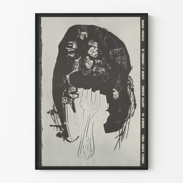 Poster della mostra Romas Vesulas - Sindellr Gallery 1967