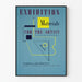 Poster vintage esposizione materiali per artisti