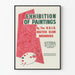 Poster vintage di esposizione di dipinti del U.S.I.S. Sketch Club