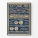Poster vintage esposizione servizi da tavola Terre de Fer