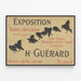 Poster vintage esposizione al Teatro di Applicazione di M. Guérard — quadro incorniciato alla parete