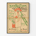 Poster vintage esposizione di poster artistici Cirque di Reims 1896