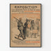 Poster espositivo sui crimini tedeschi del 1917 - decorazione murale storica