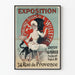 Poster vintage esposizione quadri e disegni di A. Willette