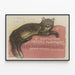 Poster Vintage Esposizione Artisti Animalisti Circolo Internazionale delle Arti — quadro incorniciato alla parete
