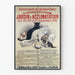 Poster vintage esposizione felina internazionale Giardino dell'Acclimatazione 1896