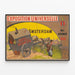 Poster Vintage Esposizione Universale Amsterdam 1895 — quadro incorniciato alla parete