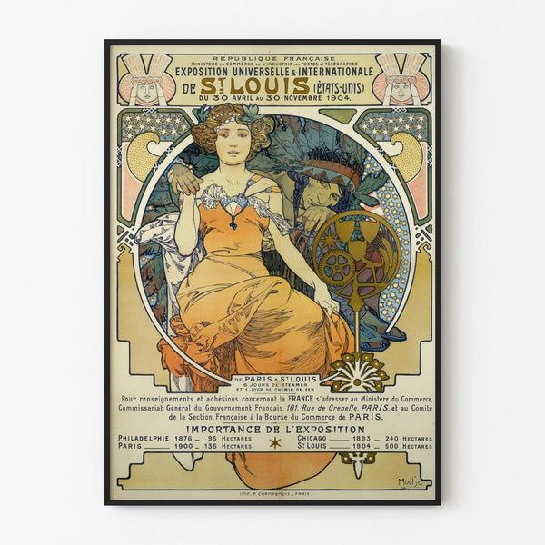 Poster Art Nouveau Esposizione Universale St Louis 1904