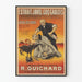 Poster vintage Estratto di Candeggina Le Coq Gaulois - Pubblicità chimica R. Guichard Bordeaux