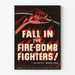 Poster vintage pompieri incendio e bomba