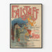 Poster decorativo Falstaff, opera di Verdi in 3 atti