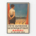 Poster vintage Festa dei lavoratori di ginnastica Aarau 1930
