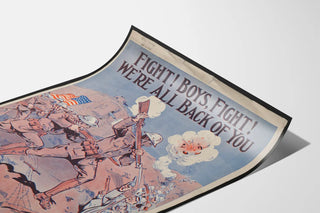 Poster Vintage Militare « Fight! Boys, Fight! »