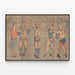 Poster vintage Cinque clown famosi del circo Sands Nathan — quadro incorniciato alla parete