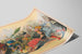 Poster vintage cinque clown scena comica con carriola — vista dell’opera