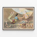 Poster vintage di acrobati maschili al circo — quadro incorniciato alla parete