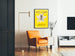 Poster vintage di avvertimento contro le mosche in arabo