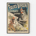 Poster vintage Folies-Bergère Léonati Vélocipedista e Dalvini Giocoliere