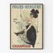 Poster vintage Folies Bergère Charmion tutte le sere