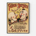 Poster Folies Bergère con clown e acrobazie