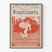 Poster vintage teatro Footlights Philadelphia 1896