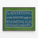 Poster pubblicitario vintage ferroviario W.H. Smith & Son — quadro incorniciato alla parete