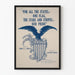 Poster patriottico americano con aquila e stemma stelle e strisce