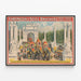 Poster vintage Forepaugh & Sells Brothers Great Shows - Sfilata all'Arco della Vittoria — quadro incorniciato alla parete