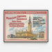 Poster vintage Madison Square Garden Forepaugh & Sells Brothers — quadro incorniciato alla parete