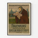 Poster vintage esposizione Frauenkunst madre e bambino