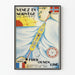 Poster vintage Fred. Olsen Line Viaggia in Norvegia via Anversa