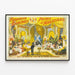 Poster vintage Frederick Bancroft Principe dei Maghi — quadro incorniciato alla parete