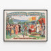 Poster Vintage Frederick Warde's Runnymede – Robin Hood sfida il re Giovanni — quadro incorniciato alla parete