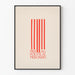 Poster minimalista Free All Political Prisoners