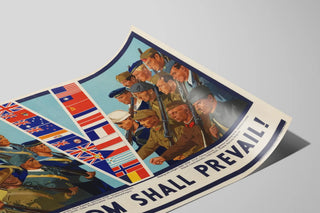 Poster Murale Patriottico La Libertà Prevarrà — vista dell’opera