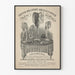 Poster vintage dell'atelier di cappelleria e fiori francesi