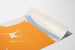 Poster astratto arancione e blu Friedel Dzubas