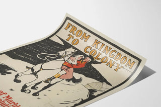 Poster vintage Da Regno a Colonia - Romanzo storico di Mary Devereux