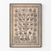 Poster Vintage Fruit of Freedom - Albero degli Stati Uniti e i loro simboli