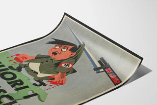 Poster propagandistico storico Fuori I Tedeschi