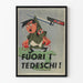 Poster propagandistico storico Fuori I Tedeschi