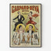 Poster vintage Gaspard Neva Duettisti - Trasformazioni spettacolo