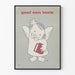 Poster vintage Angelo con libro Rosso - Geef Een Boek