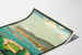 Poster vintage Ginevra CFF con paesaggio lacustre e montano
