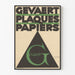 Poster vintage geometrico Gevaert lastre carte