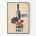 Poster pubblicitario vintage Gilbey's Invalid Port
