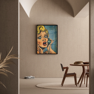 Manifesto Pop Art - Sorprese al Telefono