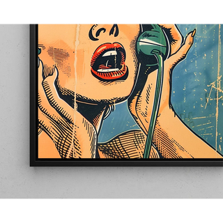 Manifesto Pop Art - Sorprese al Telefono